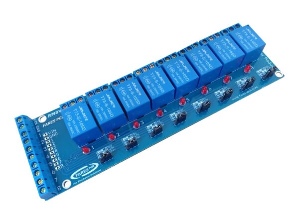 8-Channel Relay Module (5V/12V/24V) RM8V