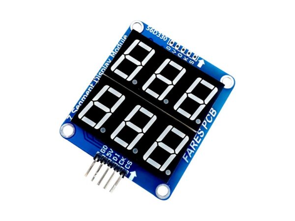 3+3 Digits 0.56” 7-Segment Display Module 56D330