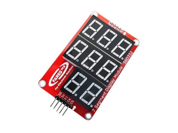 3+3+2 Digits 0.56” 7-Segment Display Module 56D332
