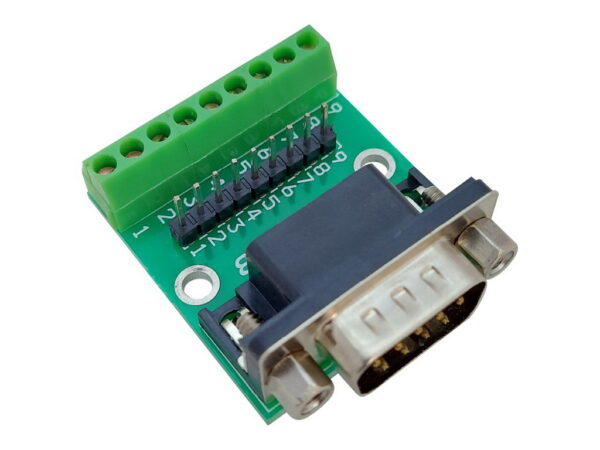DB9 Male to Screw Terminal + Pin Header