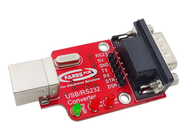 USB to RS232 Serial Module (CH340) B-Type USB Socket to DB9/Header