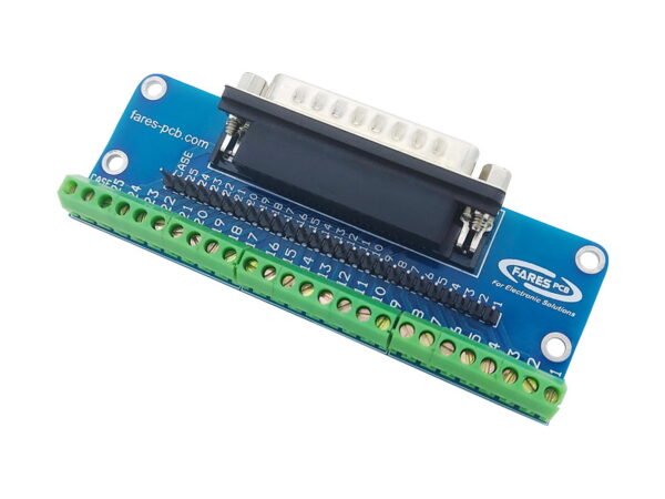 DB25 Male to Screw Terminal + Pin Header