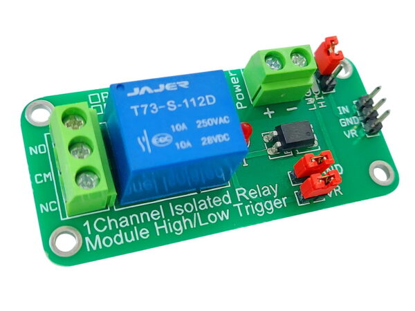 1-Channel High/Low Trigger Relay Module (12V) Opto-isolated RM112I