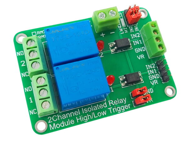 2-Channel High/Low Trigger Relay Module(24V) Opto-isolated RM224I