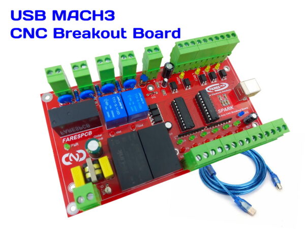 4 Axes USB-Controlled CNC Breakout Board (Spark)