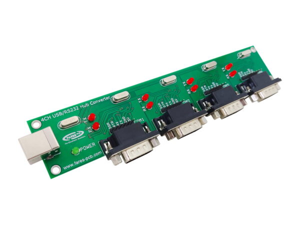 4-Channel USB/RS232 Hub Converter